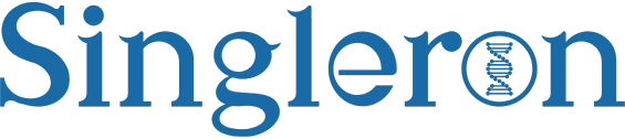 Logo der Firma Singleron Biotechnologies in der Farbe Blau