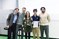 AK Digitale Medizin, v. l.: Leo Reinartz, Amir Mehmedovski, Felicitas Sagstetter, Leon Becker, Aqib Ahmad Rana