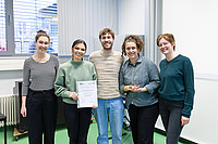 AK Mit Sicherheit Verliebt (MSV), v. l.: Isabelle Müller, Lilli Abstein, Johannes Küstermann, Laura Varma, Maidi Unrath