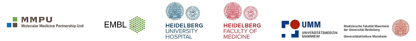Logos der Teilnehmer der Molecular Medicine Partnership Unit 